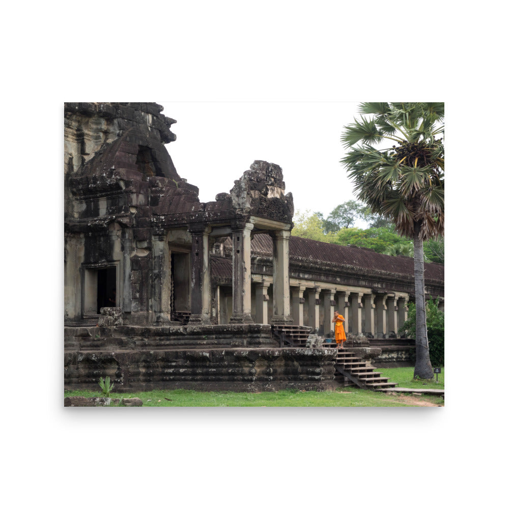 Monk at Angkor Wat - Siem Reap, Cambodia